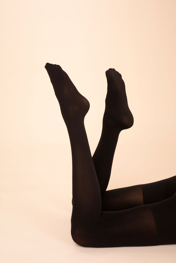 Opaque Tights with Embossed Pattern Winding 60